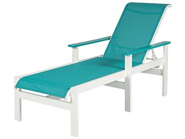 Kingston Sling MGP Patio Chaise Lounge with Arms