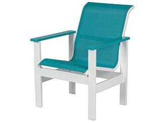 Kingston Sling Dining Arm Chair with MGP Frame