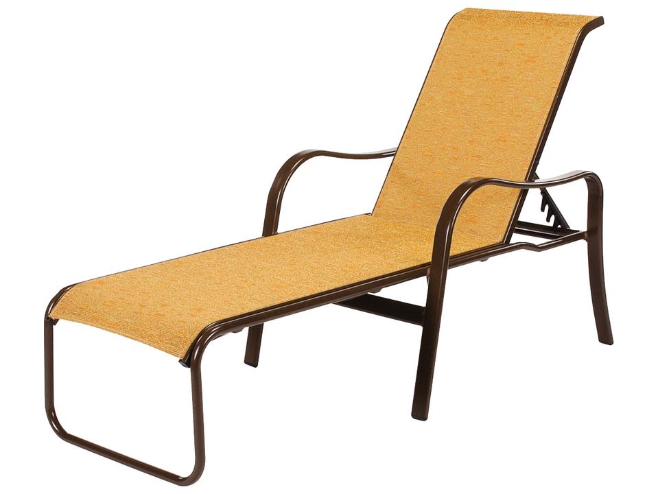 Sonata Sling Aluminum Patio Chaise Lounge
