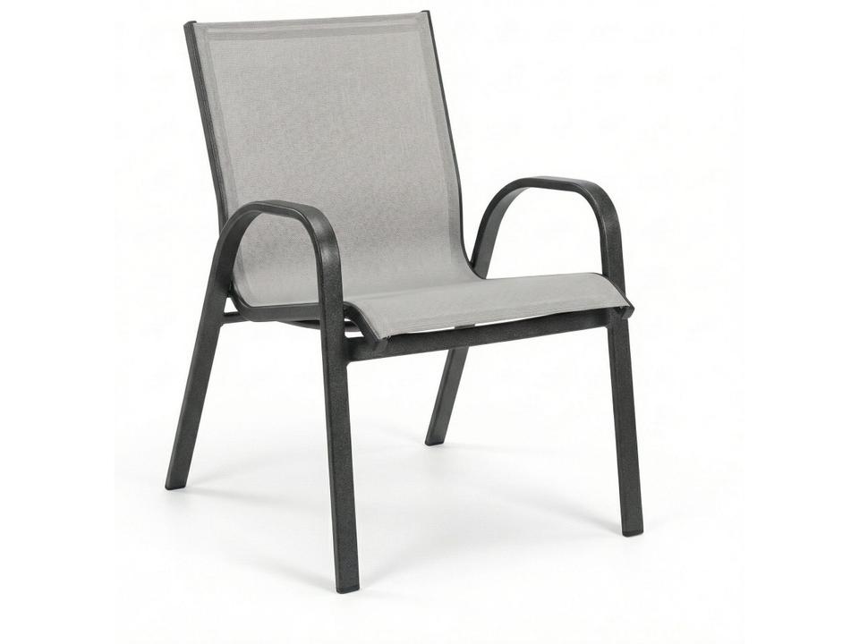 Seabreeze Sling Aluminum Stacking Dining Arm Chair