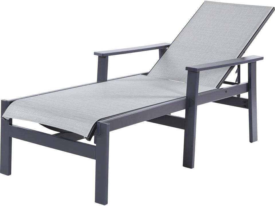 Sienna Sling Marine Grade Polymer Chaise Lounge with Arms