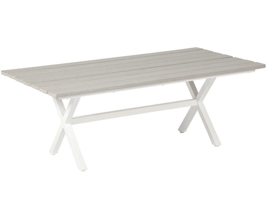 Tahoe Plank MGP Top Aluminum Rectangular Outdoor Coffee Table