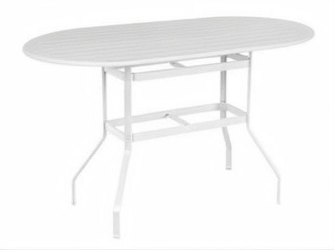 Newport Oval Outdoor Counter Table with Umbrella Hole