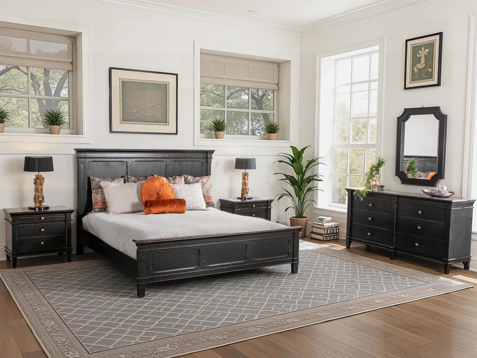 Trento Black Bedroom Set