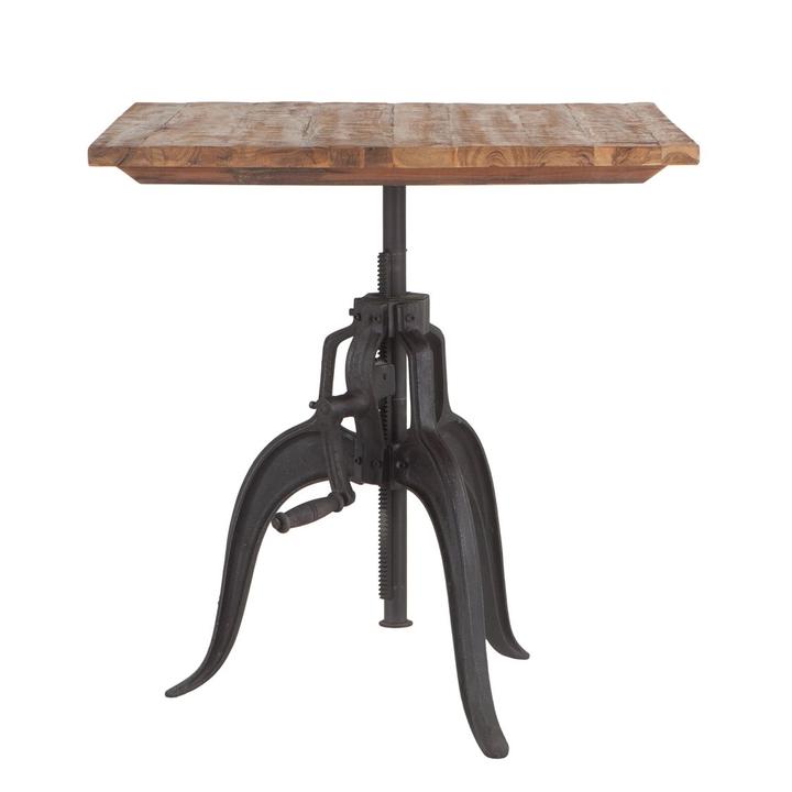 Artezia Natural Square Wood Bar Table