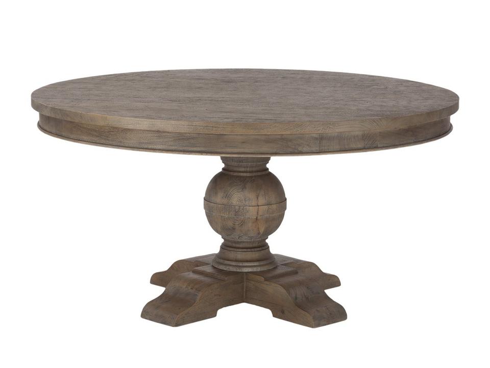 Chatham Downs 60 Inch Round Dining Table Weathered Teak