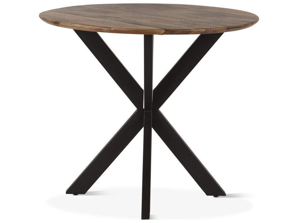 Santa Margherita 42 Inch Round Wood Gathering Table in Matte Black