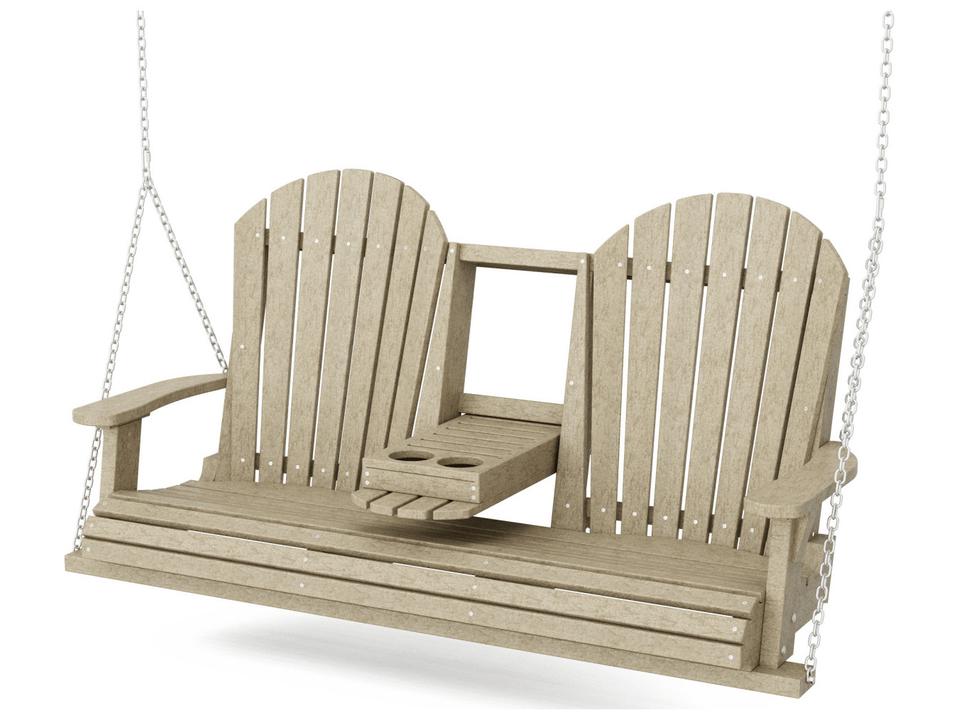 Heritage Recycled Plastic 5' Swing with Console