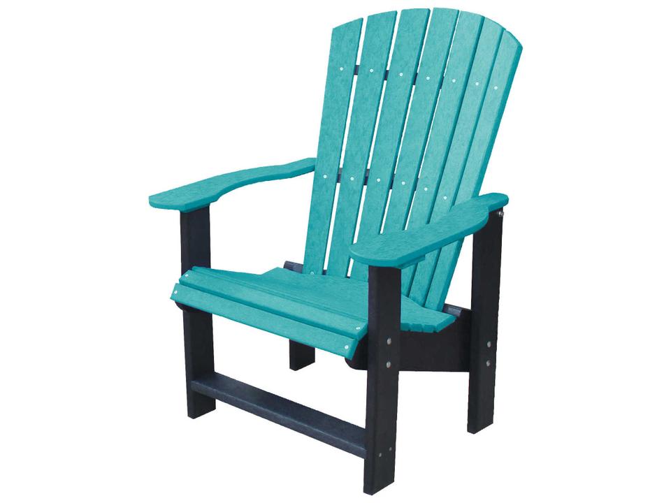 Heritage Upright Recycled Plastic Outdoor Adirondack Chair