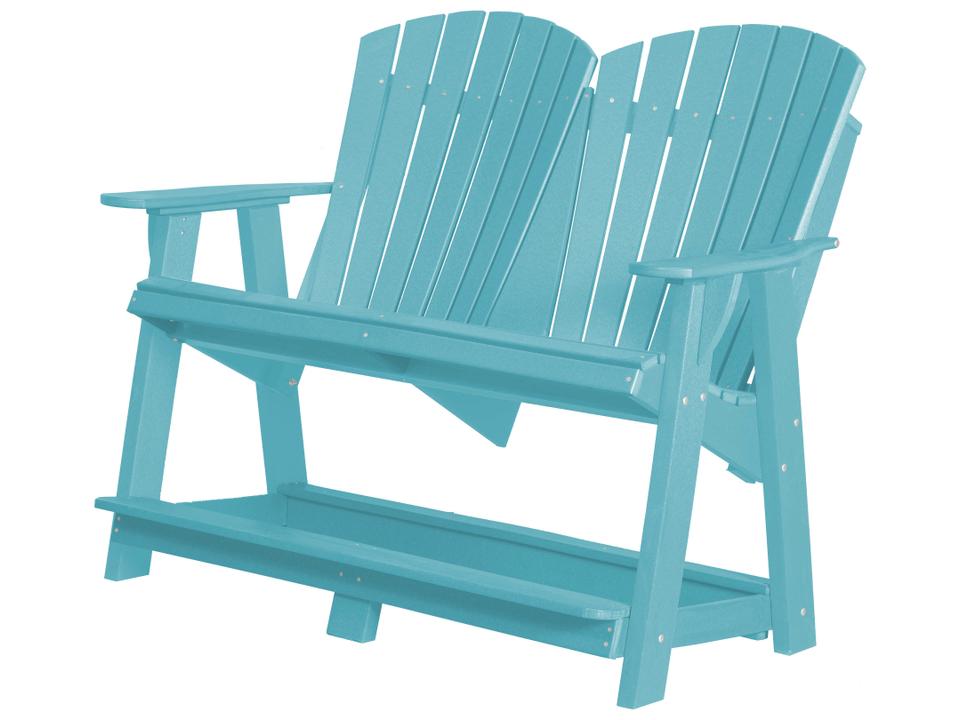 Heritage Recycled Plastic High Adirondack Loveseat