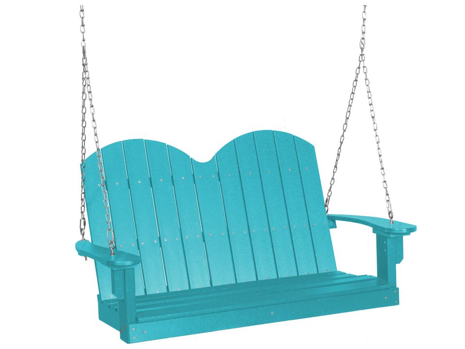 Classic Savannah 2-Person Outdoor Swing Chair in Polywood