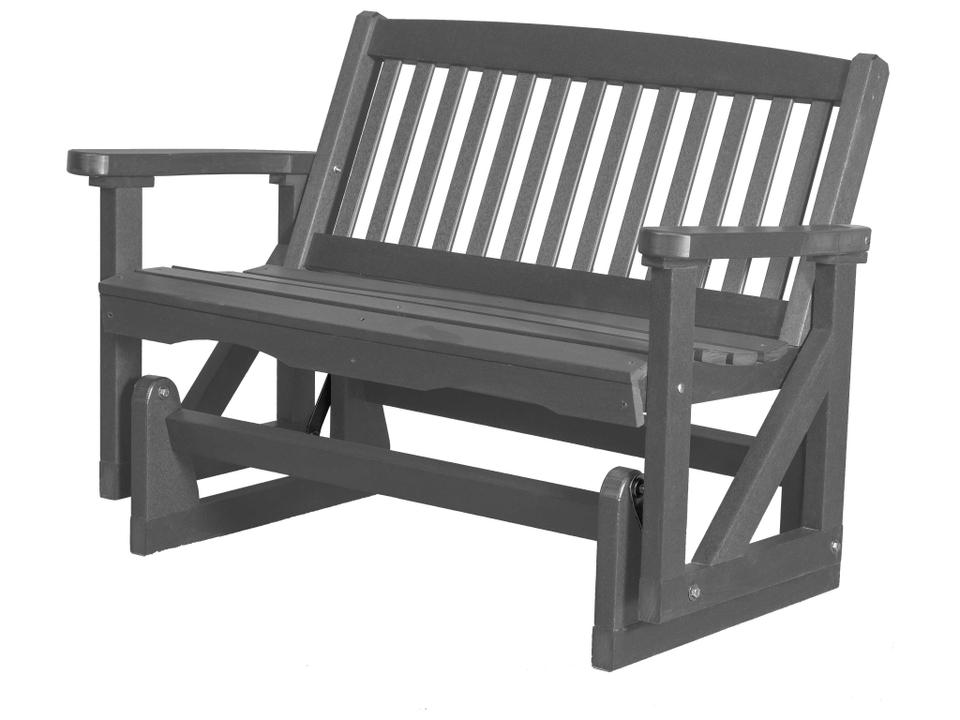 Classic 2-Person Recycled Plastic Glider Loveseat