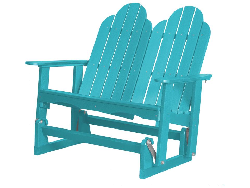 Classic Adirondack 2-Person Outdoor Glider Loveseat