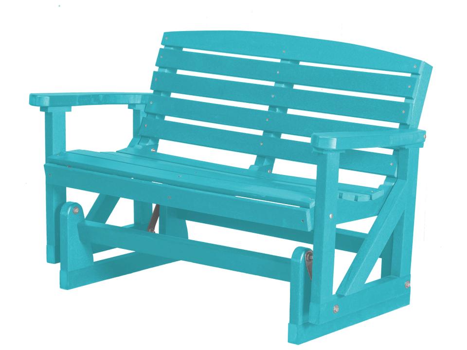 Classic 2-Person Outdoor Glider in Weather-Resistant Poly Lumber