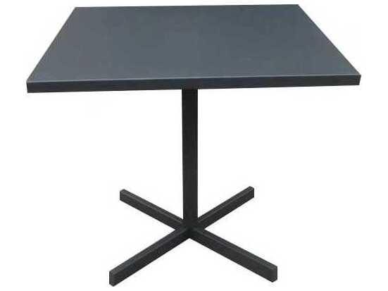 Belle 32 Inch Square Folding Dining Table in Grey