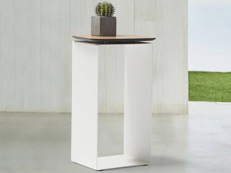 Petunia Rectangular End Table with Walnut HPL Top