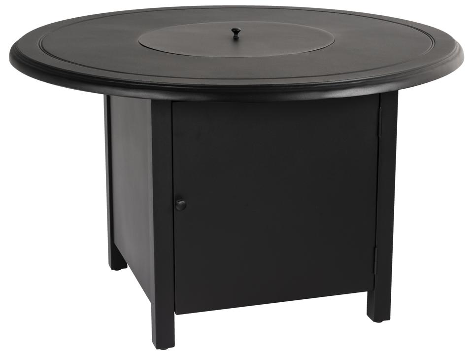 Solid Cast Round Dining Height Fire Table