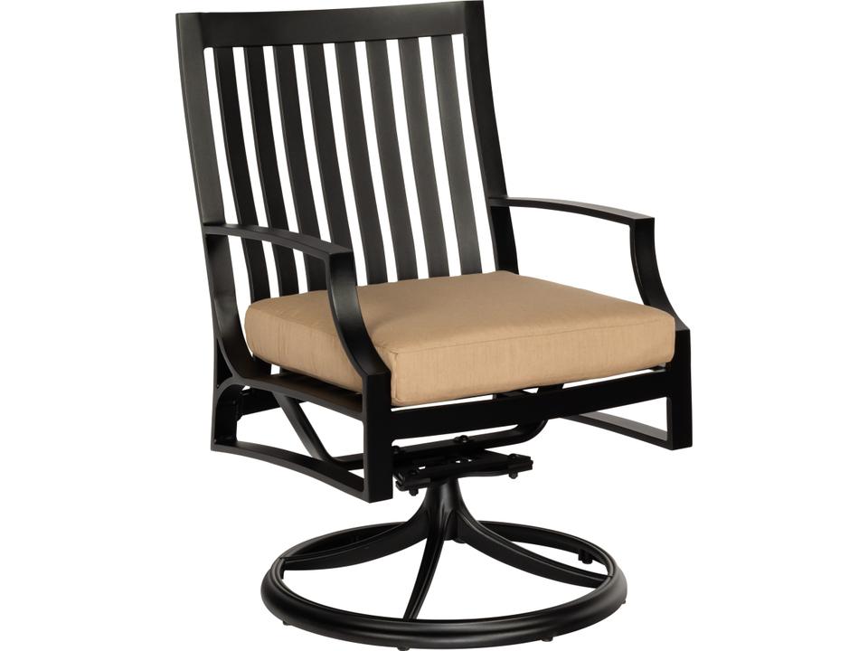 Seal Cove Aluminum Swivel Dining Arm Chair