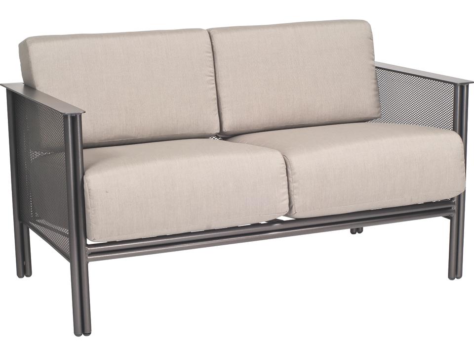 Jax Wrought Iron Outdoor Loveseat in Customizable Finish