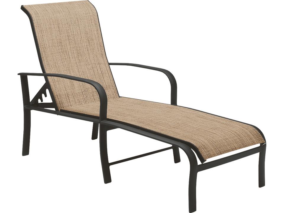 Fremont Sling Adjustable Chaise Lounge in Aluminum