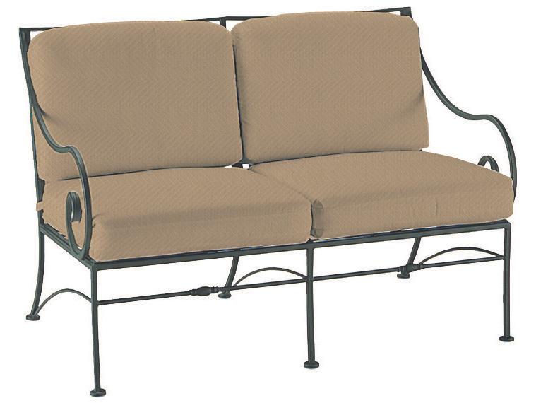 Sheffield 2-Seat Wrought Iron Outdoor Loveseat