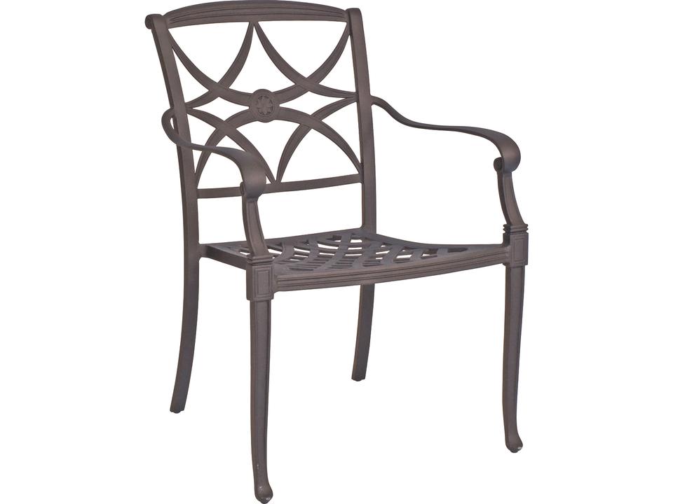 Wiltshire Cast Aluminum Stackable Dining Arm Chair