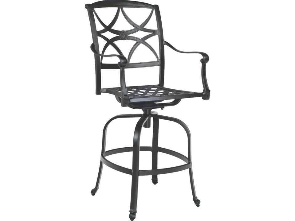 Wiltshire Cast Aluminum Swivel Patio Bar Stool Outdoor