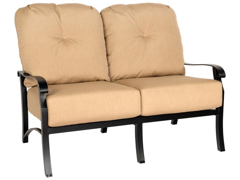 Cortland Cushion Aluminum Outdoor Patio Loveseat