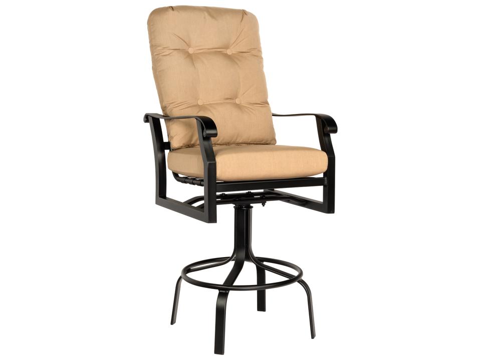 Cortland Cushion Aluminum Swivel Outdoor Bar Stool