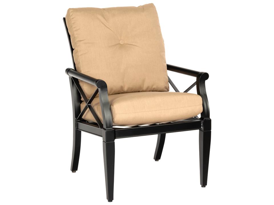 Andover Cushion Aluminum Dining Arm Chair