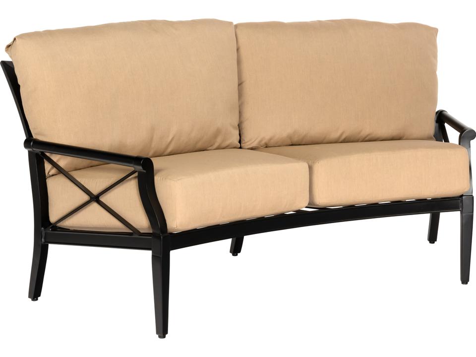 Andover Cushion Crescent Loveseat