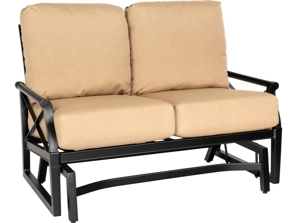 Andover Cushion Aluminum Gliding Loveseat