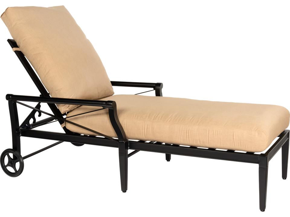 Andover Cushion Adjustable Aluminum Chaise Lounge