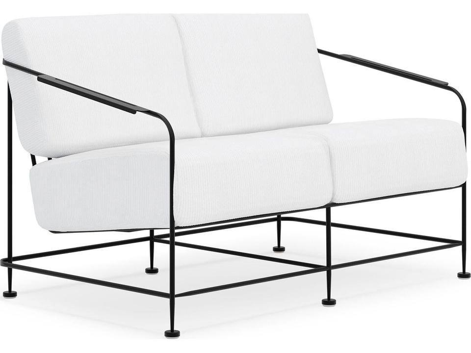 Reed Wrought Iron Cushion Loveseat