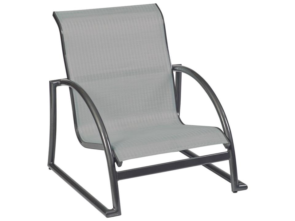 Tribeca Aluminum Stackable Outdoor Lounge Chair in Sand Sling