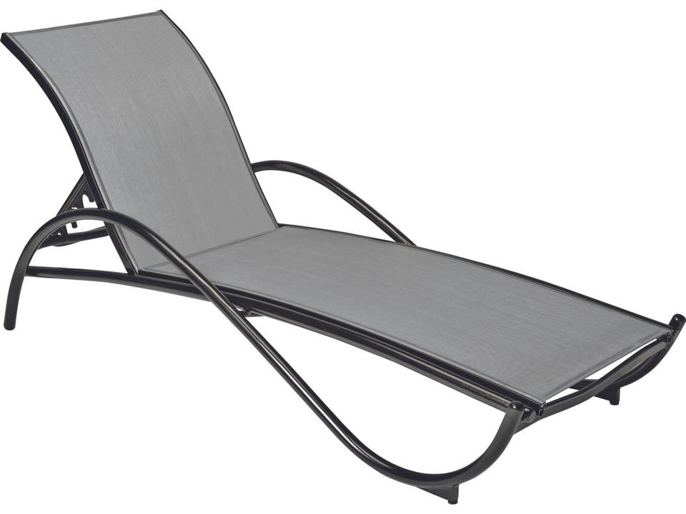 Tribeca Sling Aluminum Stackable Adjustable Patio Chaise Lounge
