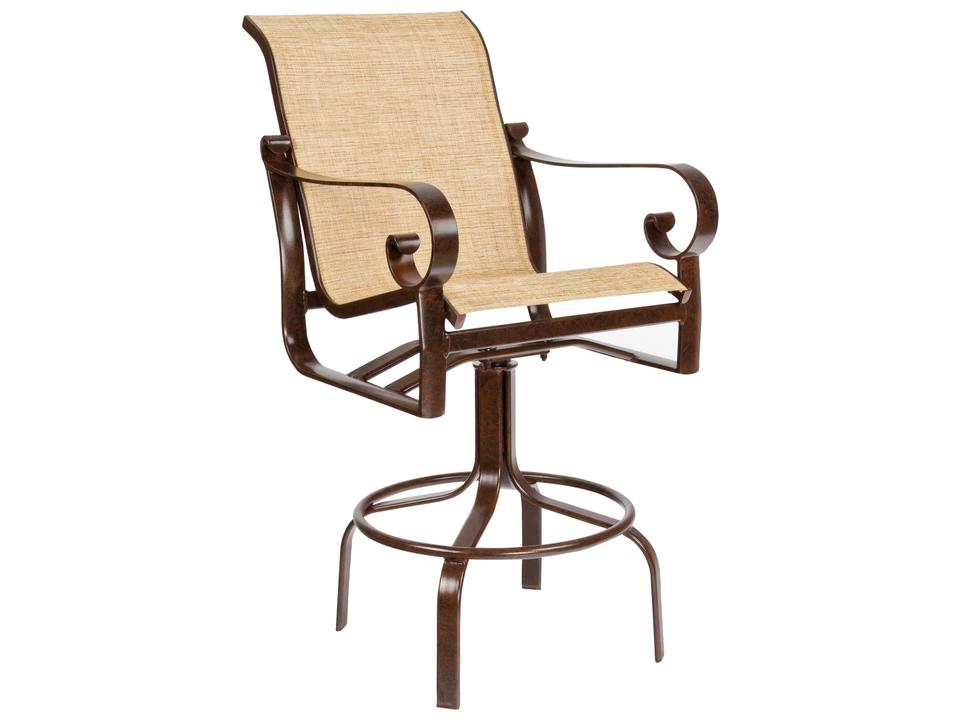 Belden Sling Aluminum Swivel Bar Stool