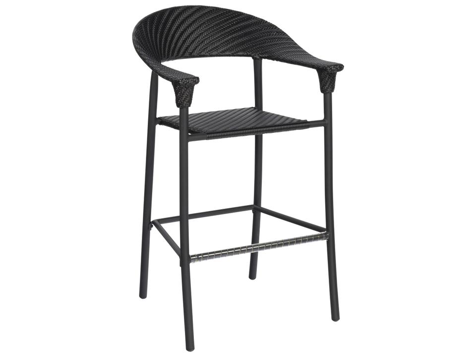 Whitecraft Barlow Wicker Patio Bar Stool with Cushion