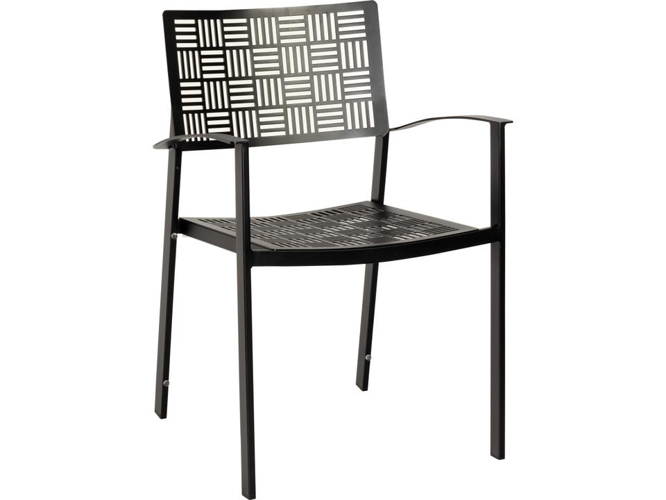 New Century Wrought Iron Stackable Dining Arm Chair