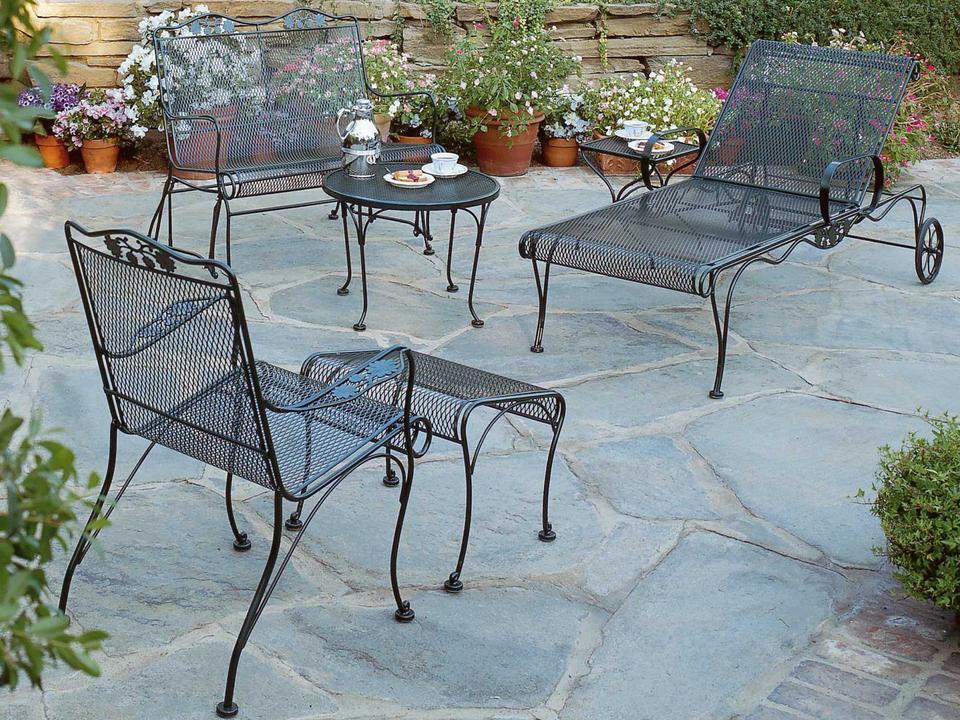 Briarwood Wrought Iron Outdoor Lounge Set