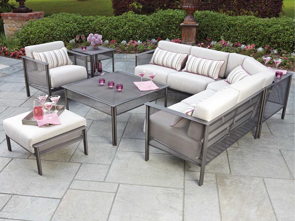Jax Wrought Iron Sectional Set