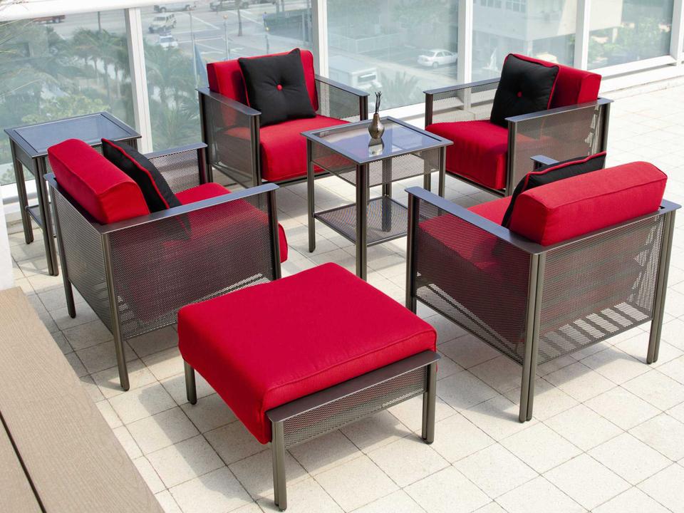 Jax Wrought Iron Outdoor Lounge Set