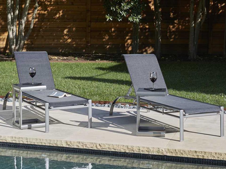Metropolis Sling Aluminum Outdoor Patio Lounge Set