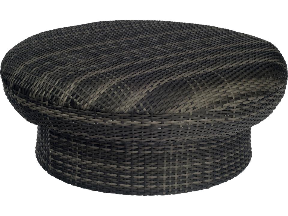 Canaveral Genie Wicker Ottoman Coffee Table Versatile
