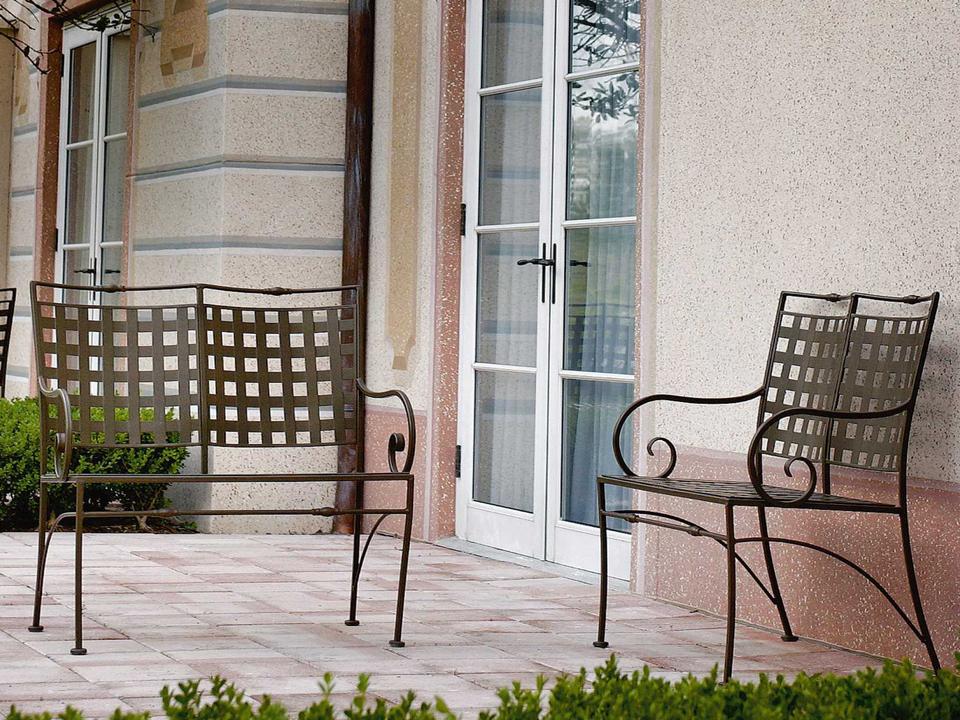 Sheffield Wrought Iron Outdoor Lounge Set