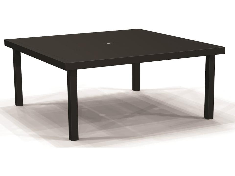 Solid Top Aluminum 44 Inch Square Chat Table