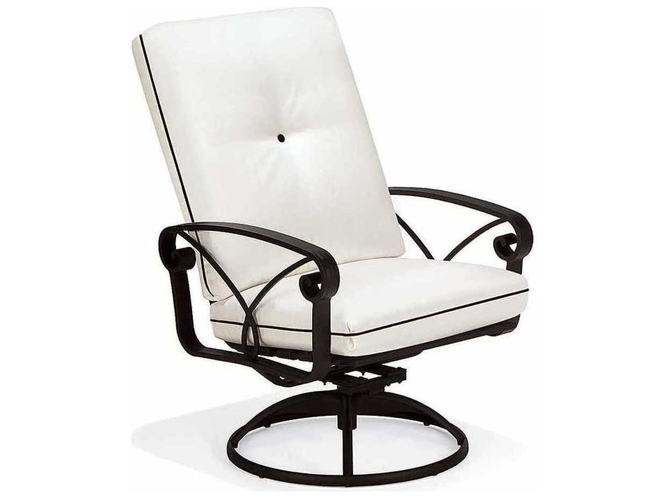 Palazzo Cushion High Back Swivel Rocker Dining Chair