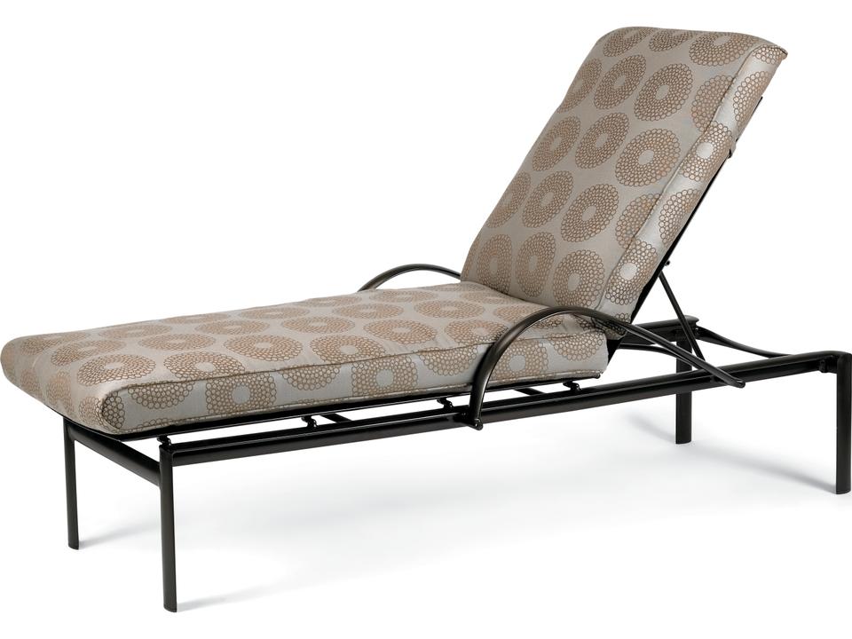 Southern Cay Cushion Adjustable Aluminum Arm Chaise Lounge