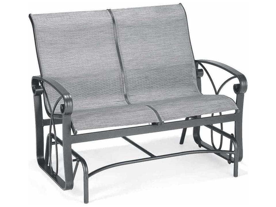 Palazzo Sling Aluminum Loveseat Glider