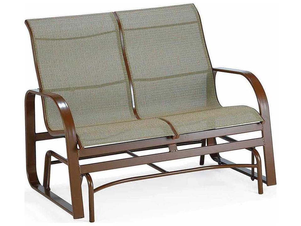 Seagrove II Sling Aluminum Patio Loveseat Glider